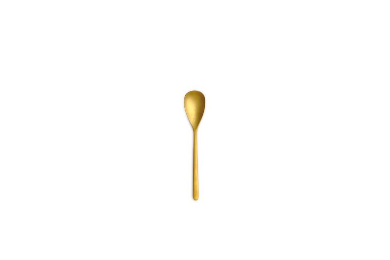 Canada Vintage Gold Coffee Spoon