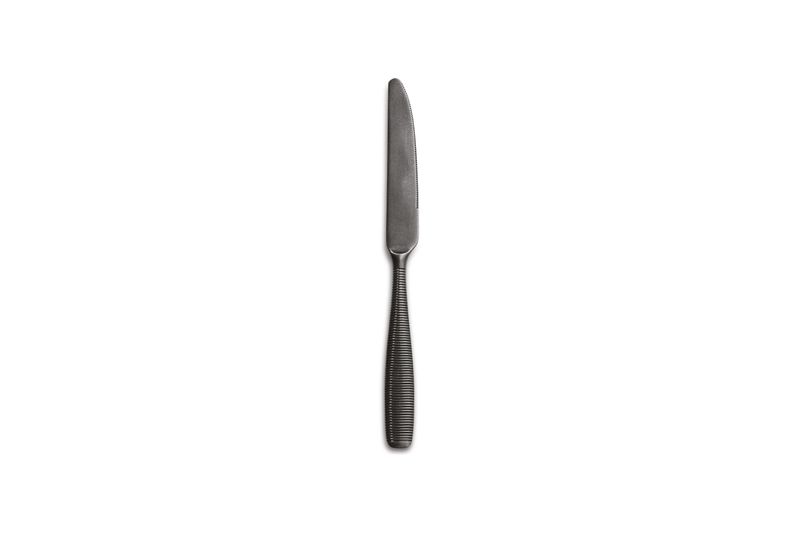 Fleur De Lys Vintage Black Dessert Knife