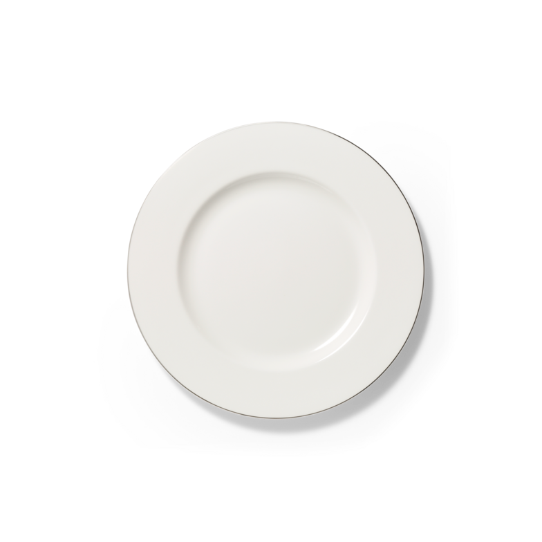 Assiette à dessert bord en platine (21cm)