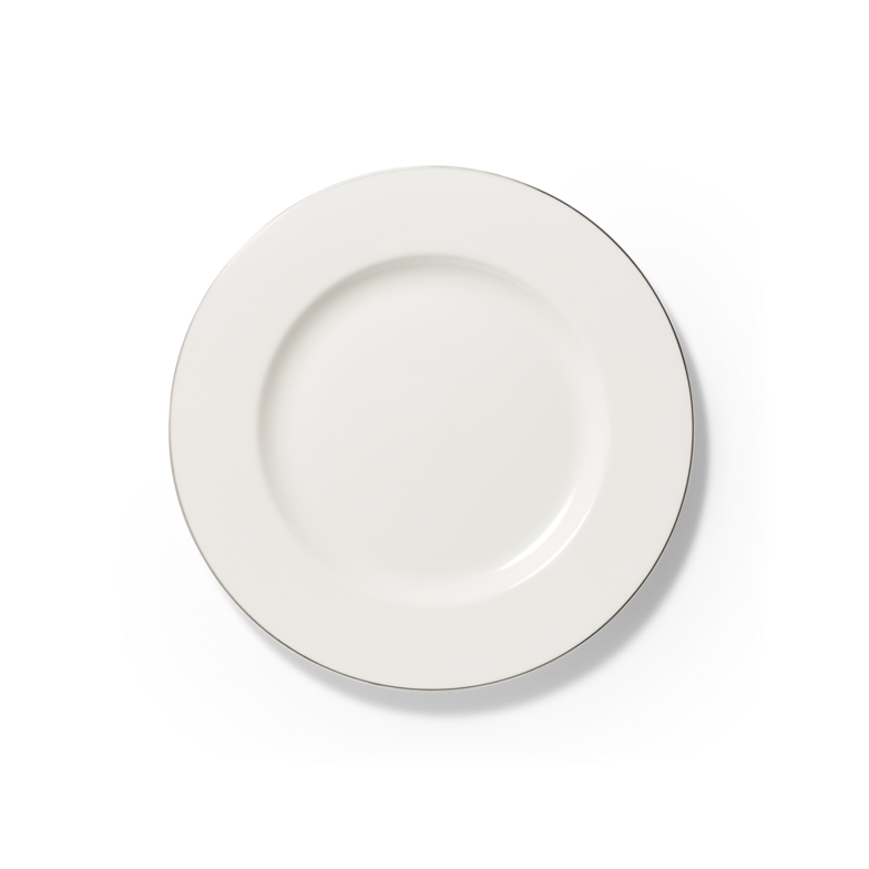 Assiette à dessert bord en platine (24cm)