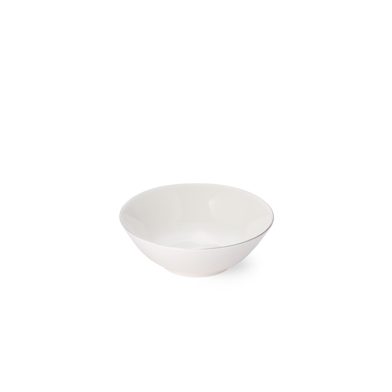 Bol à dessert avec bord en platine (16 cm; 0,4 l)