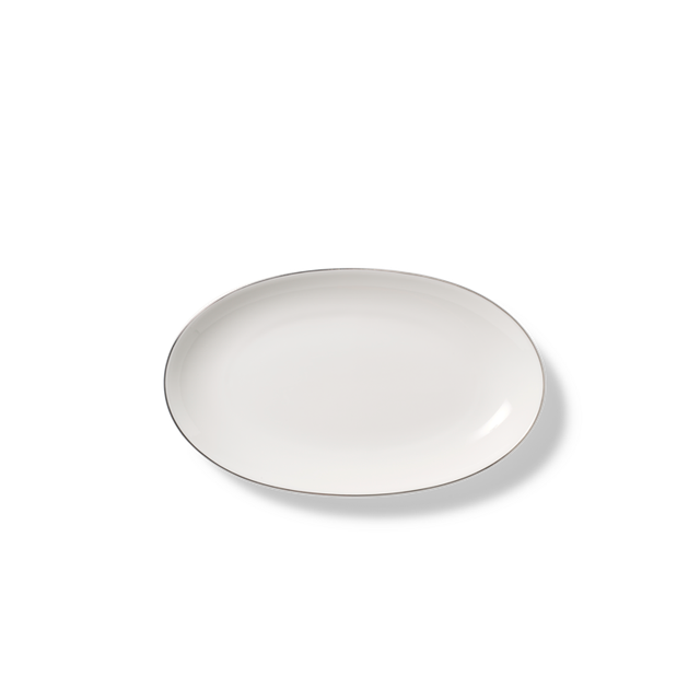 Bord met platina rand (24cm)