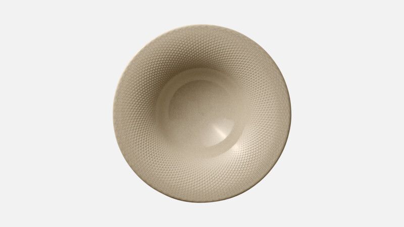 Plate deep round coupe embossed 27 cm