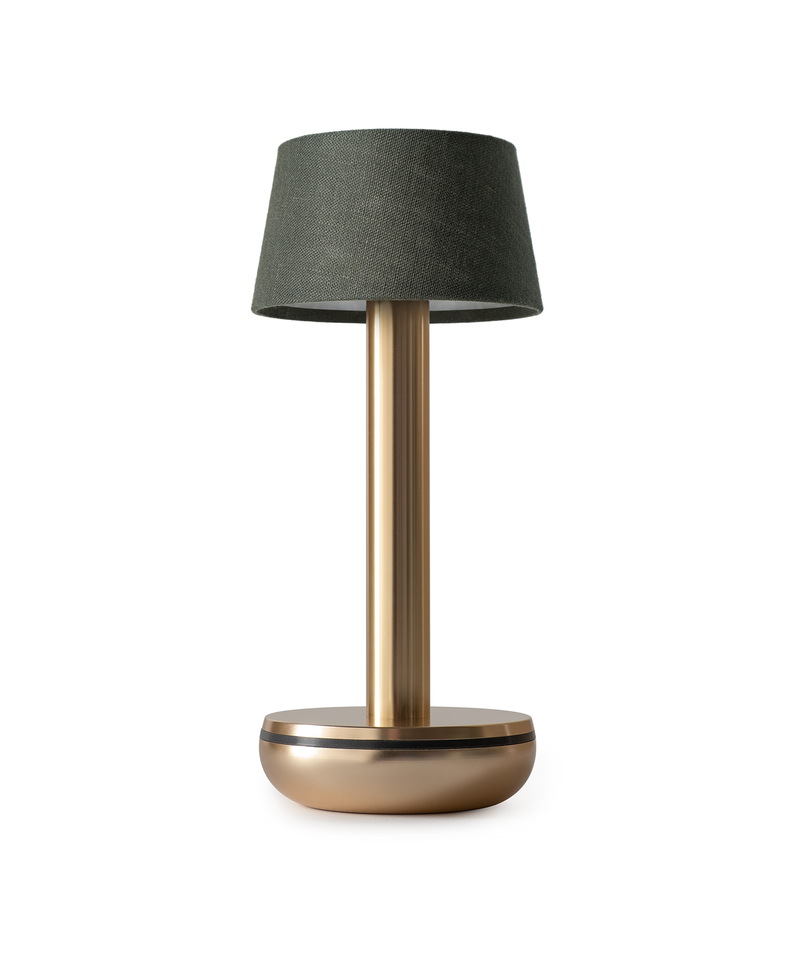 Two Gold / Emerald Linen