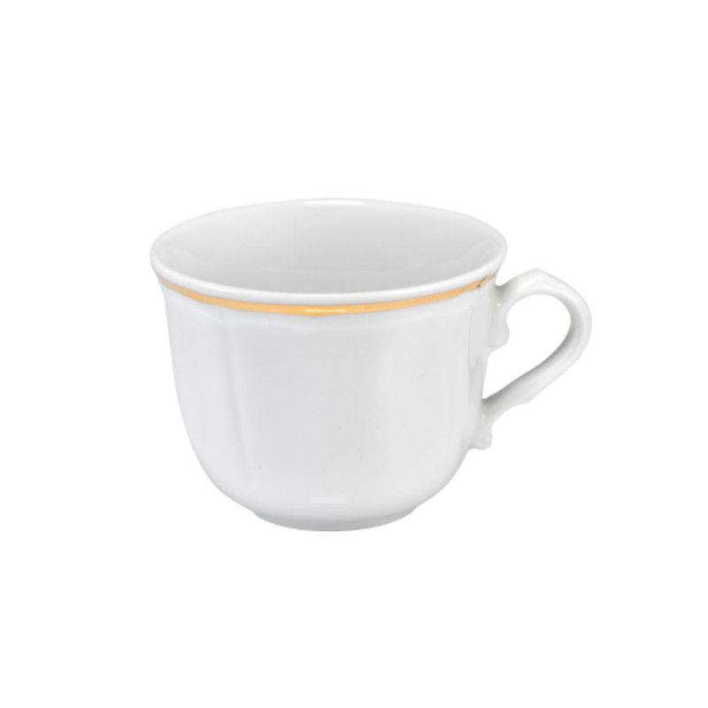 Anthiros Witte Koffiekopje met Gouden Rand cl 10