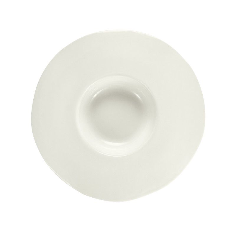 Bol à Pâtes Blanc Brillant et Mat Aphros Ø 19 cm h 3,5 cm