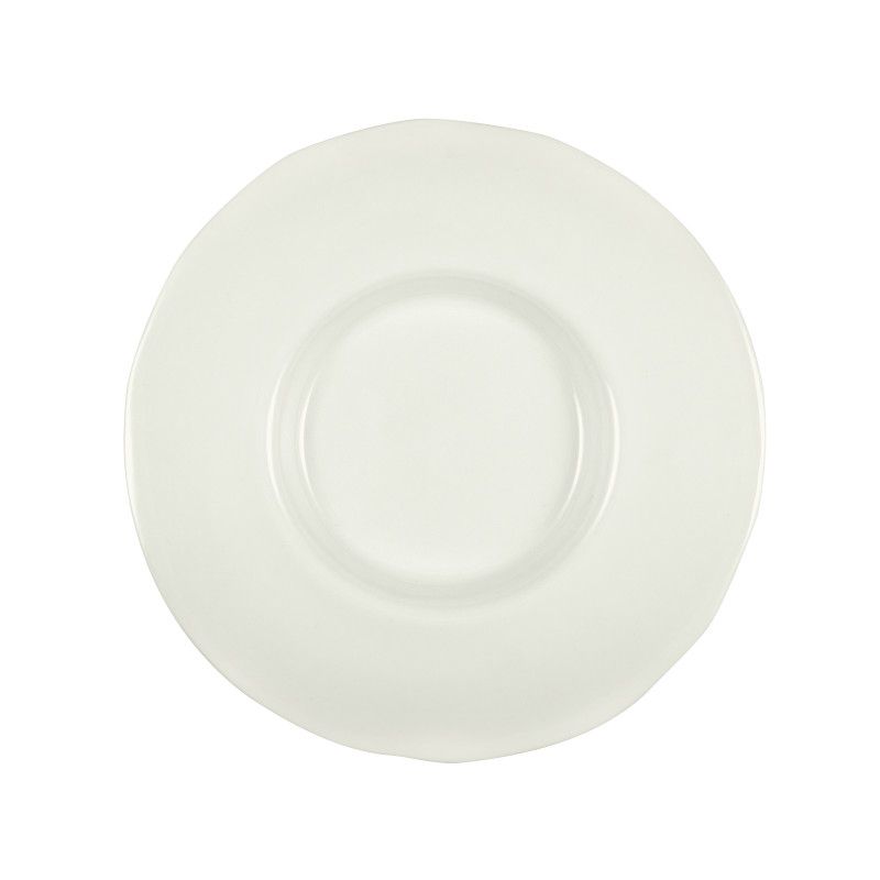 Assiette Gourmande Aphros Blanc Brillant et Mat Ø 32 cm