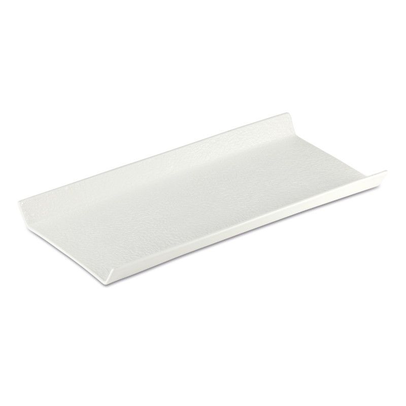 Plateau Rectangulaire Gourmet Blanc Brillant et Mat Aphros