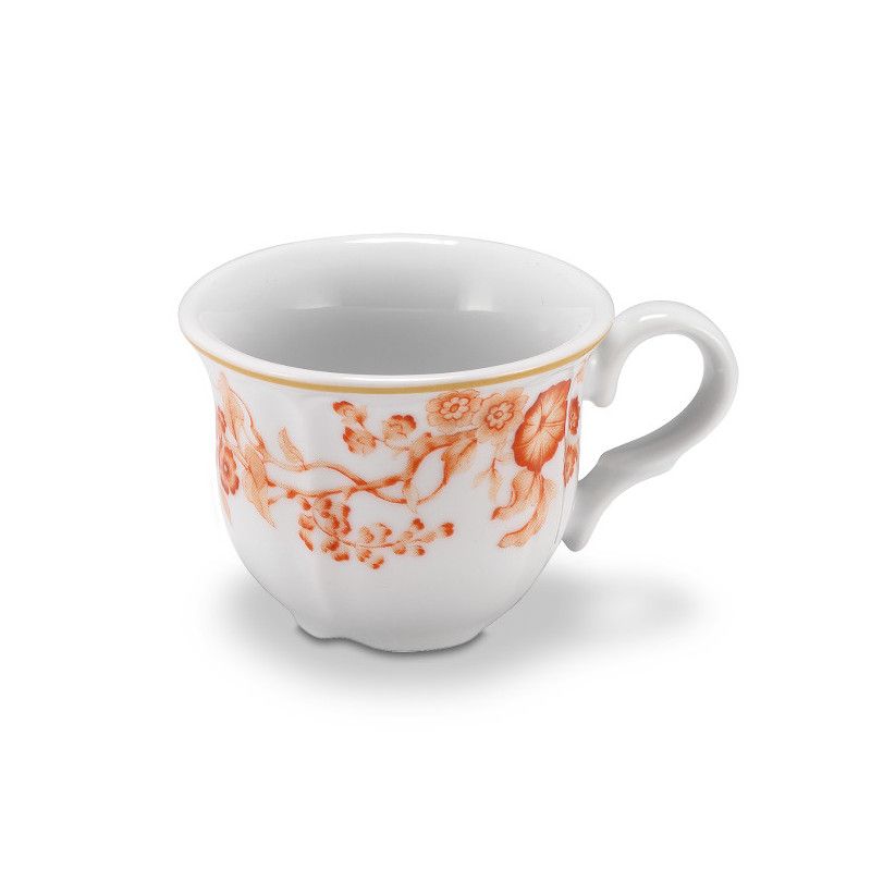 Tasse à Thé Florentius Blanche et Orange 20 cl