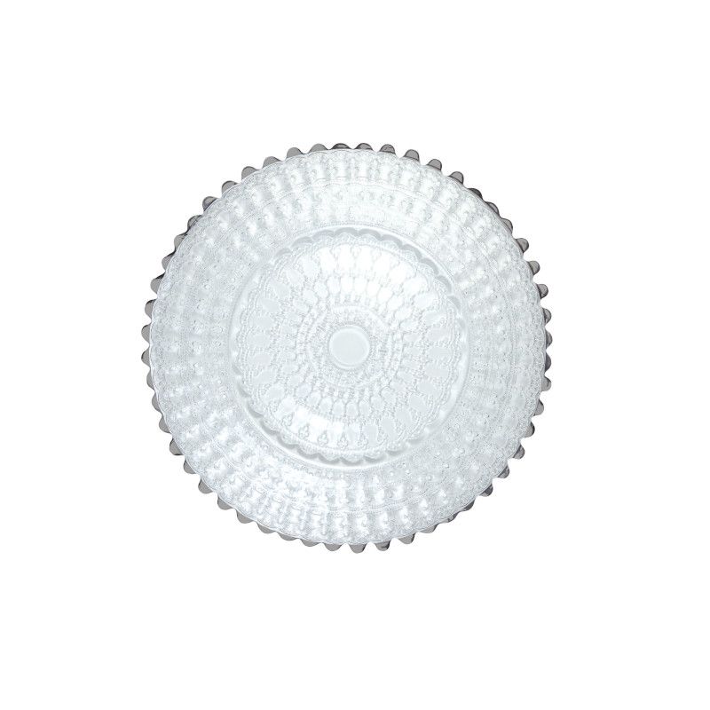 Helios Barocco Design Bread Plate with Platinum Rim Ø cm 16
