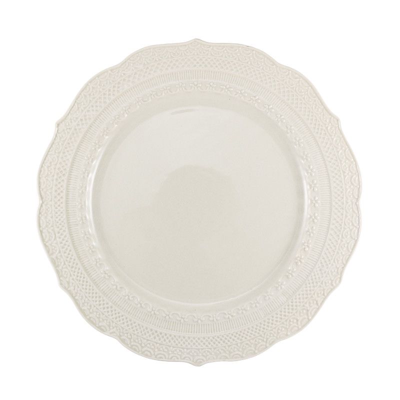 Assiette à Dîner Skalistos Ivoire