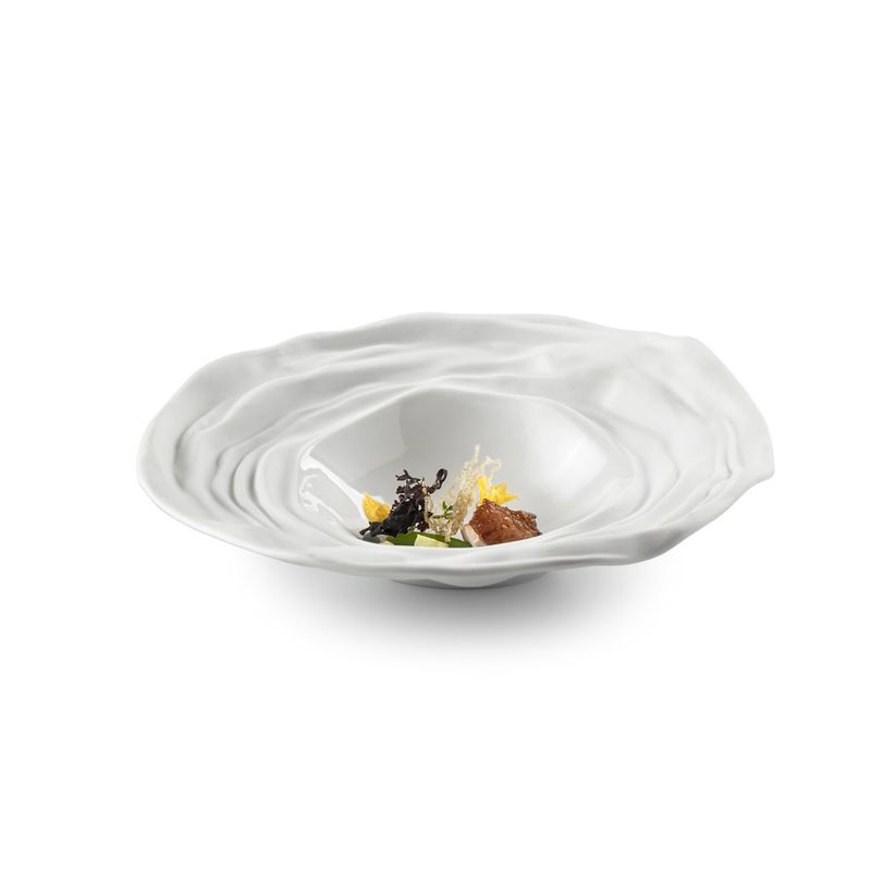 Assiette creuse Barcelone brillant/mat 28 cm