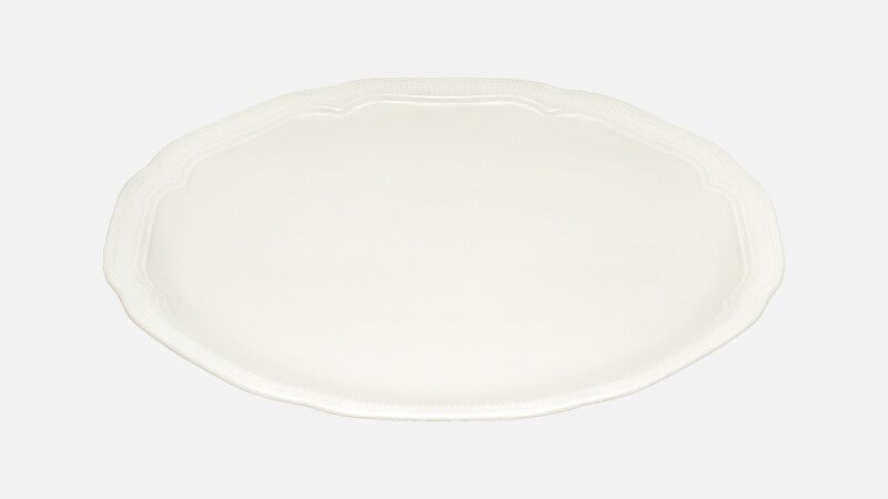 Flacher runder Coupeteller geprägt 25,9 cm