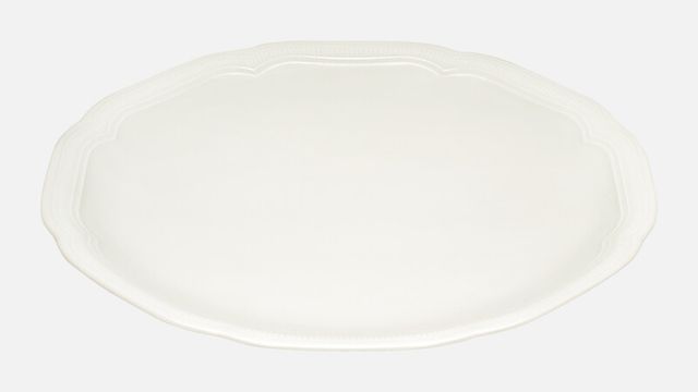 Plat rond coupebord met reliëf 29 cm