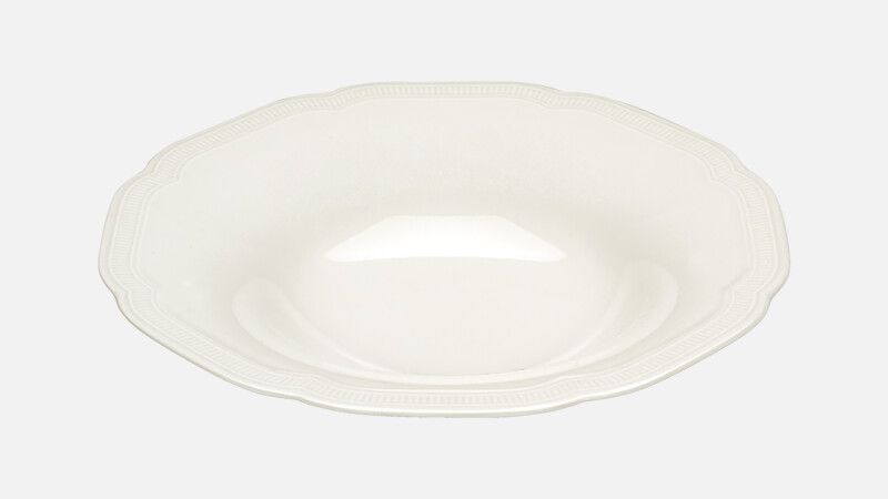 Tiefe runde Coupeteller mit Relief 24,1 cm