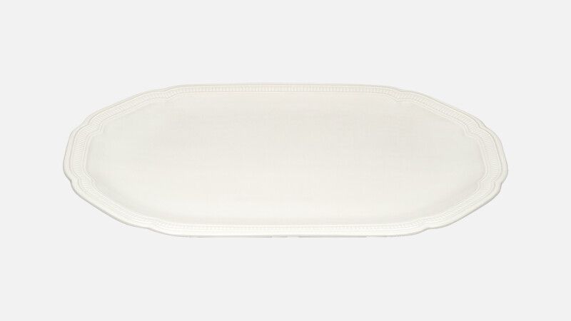 Platte ovale Coupe mit Relief