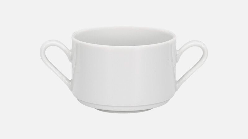 Rahmsuppentasse stapelbar 9 cm